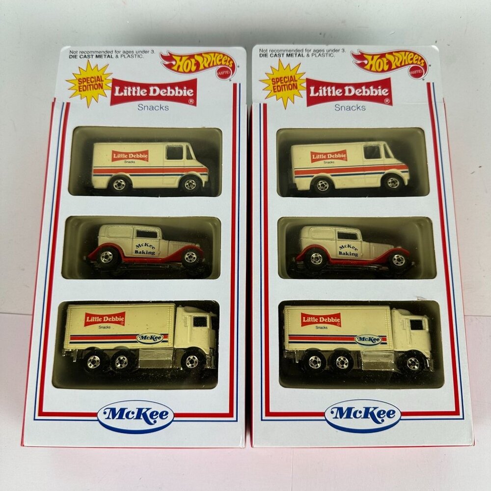 Hot Wheels Special Edition Little Debbie & McKee Die-Cast Metal Trucks